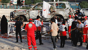 Israel says strike under way after Iran barrage causes power cuts