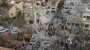 Tel Aviv residents wake up to scenes of destruction following Iranian strikes