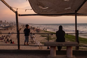 Egyptians throw supplies into Mediterranean and pray they reach Gaza
